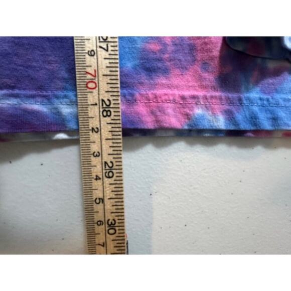 Super Massive Blue Pink White Tie-Dye T-Shirt, Size Large - Picture 6 of 6